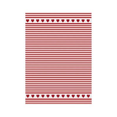 MI Heart Border Tea Towel