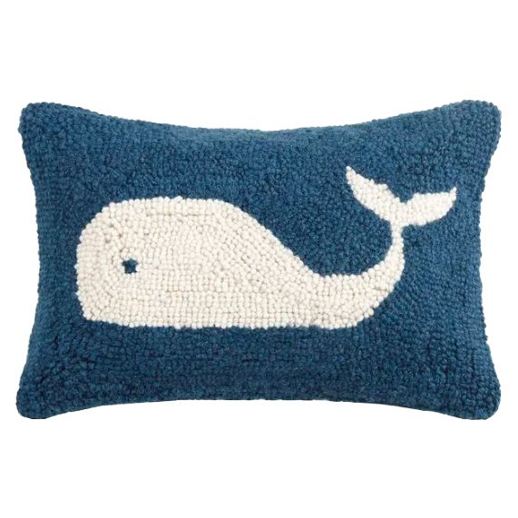PH Whale 8"x12" Hook Pillow