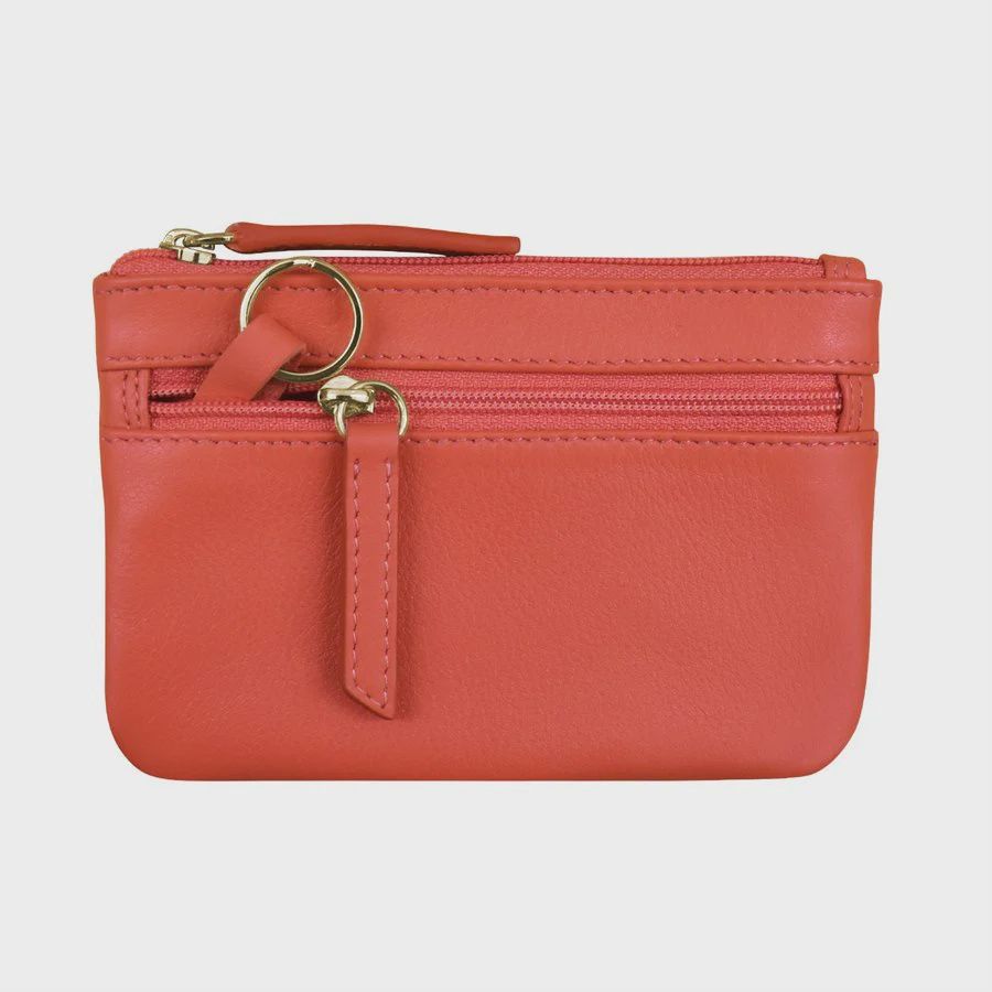 ILI Coral Coin Purse with Key Ring
