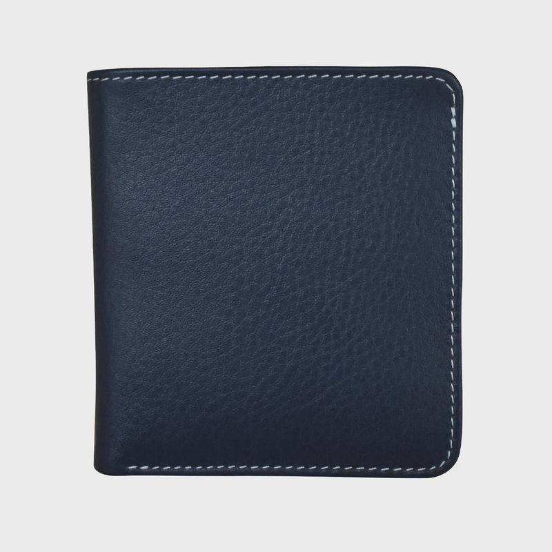 ILI Classic Navy/Chambray Mini Bi-Fold Wallet