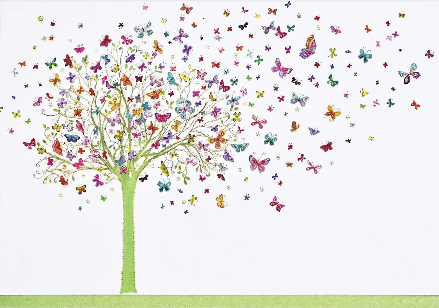PP Tree of Butterflies Boxed Note Cards