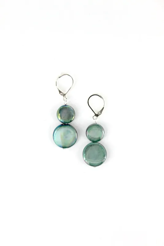 SL Teal MOP Earring