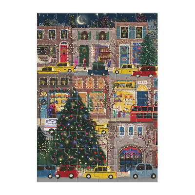 CB Winter Lights Puzzle Card
