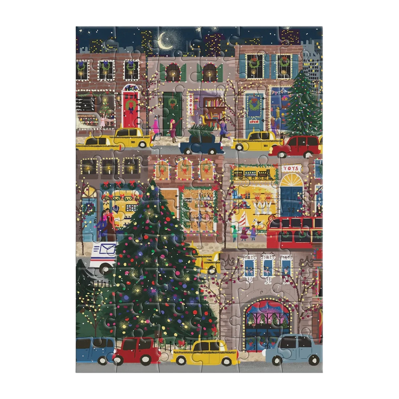 CB Winter Lights Puzzle Card