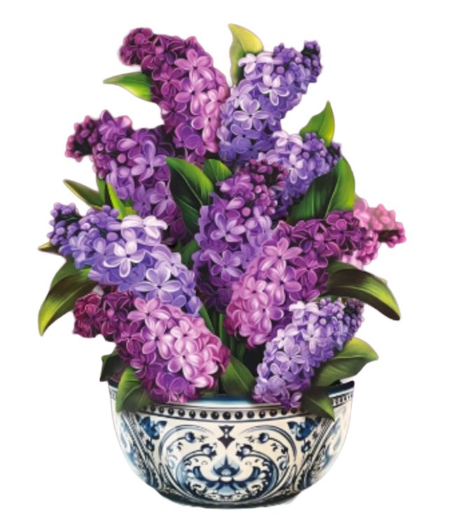 FP Garden Lilacs Bouquet Greeting Card