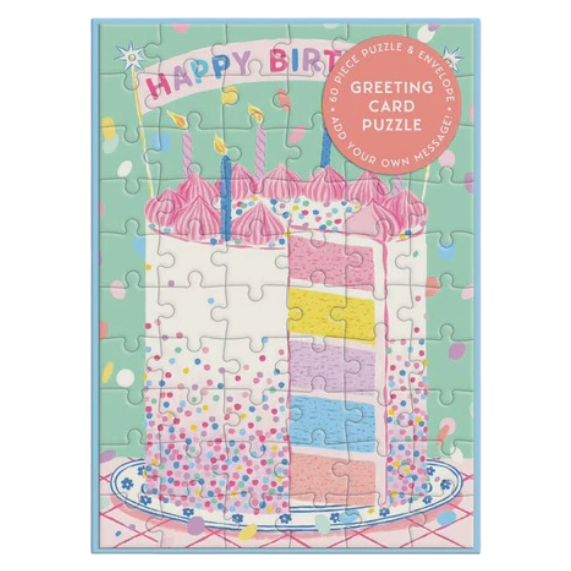 CB Confetti Birthday Cake Greeting Card Puzzle