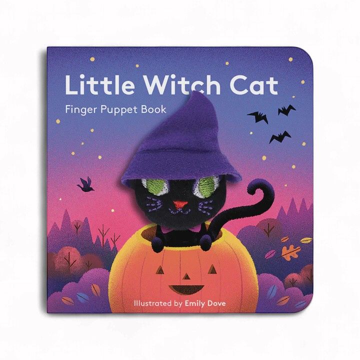 CB Little Witch Cat Finger Puppet Book