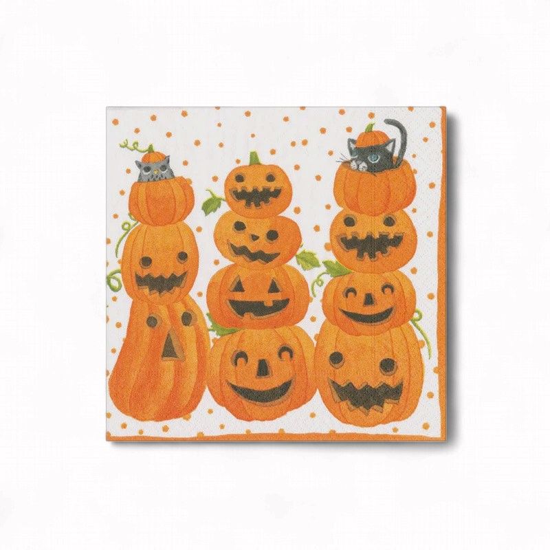 CA Jack O'Lanterns Cocktail Napkins