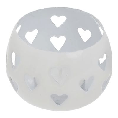 ADV White Heart Votive