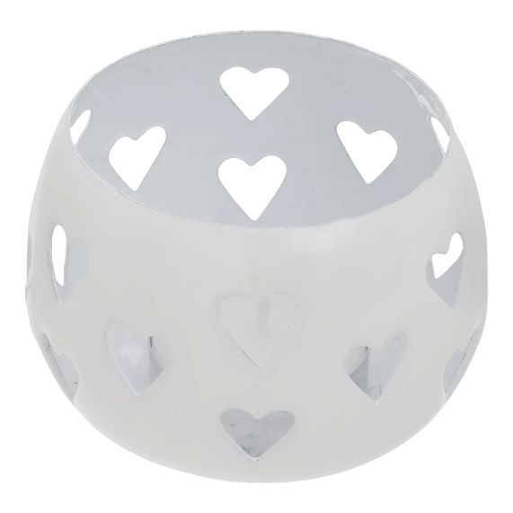 ADV White Heart Votive
