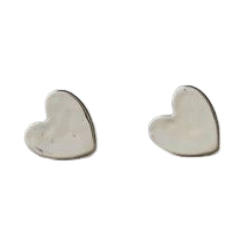 GJ Gold Heart Stud Earring