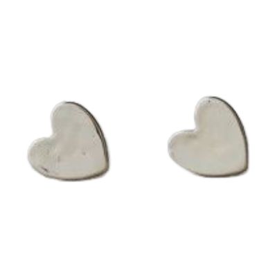 GJ Gold Heart Stud Earring