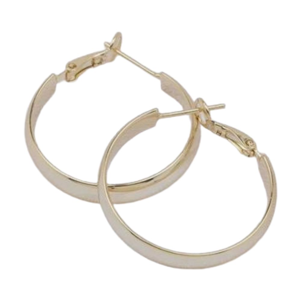 GJ Velo Gold Hoop Earrings