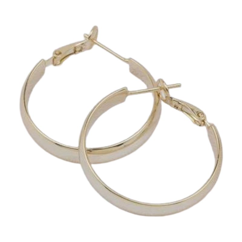 GJ Velo Gold Hoop Earrings