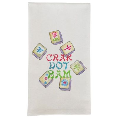 FG Colorful Mahjong Tiles Dishtowel