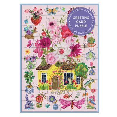 CB Buzzy Bouquets Puzzle Greeting Card