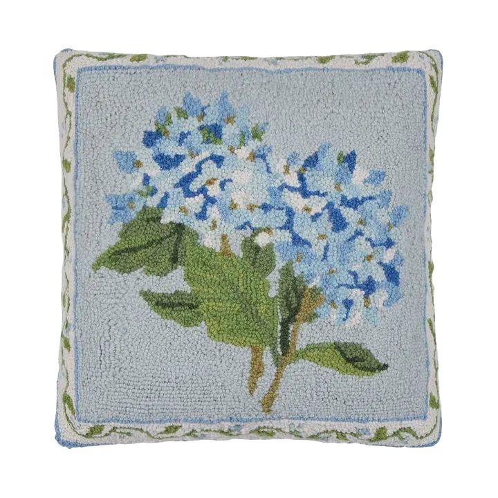 PH Blue Hydrangea Hook Pillow