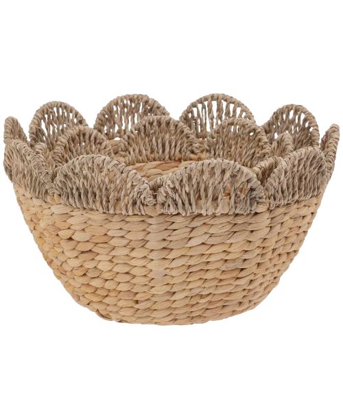 BI Scalloped Seagrass Large Bowl