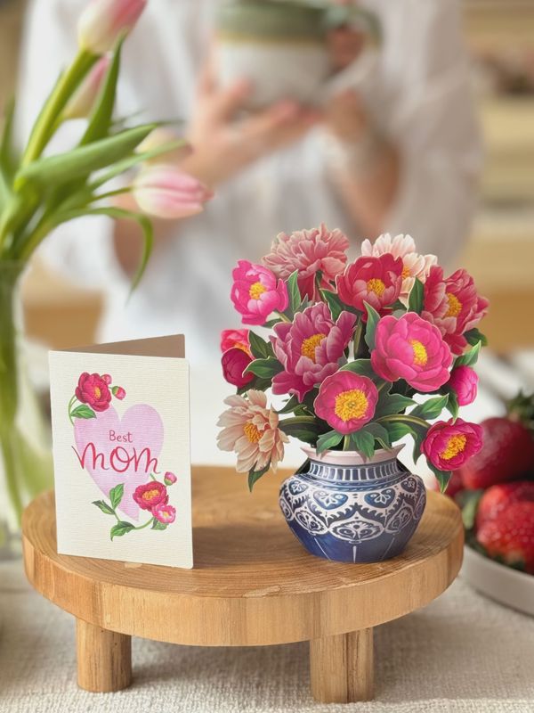 FP Mini Mother's Day Peony Paradise Bouquet Card
