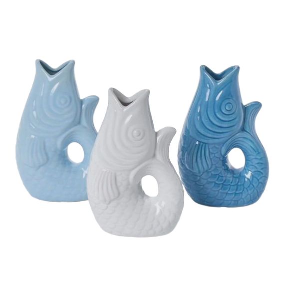 TC Small Ceramic Fish Vase