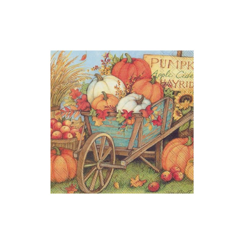 BI Pumpkin Crop Cocktail Napkin