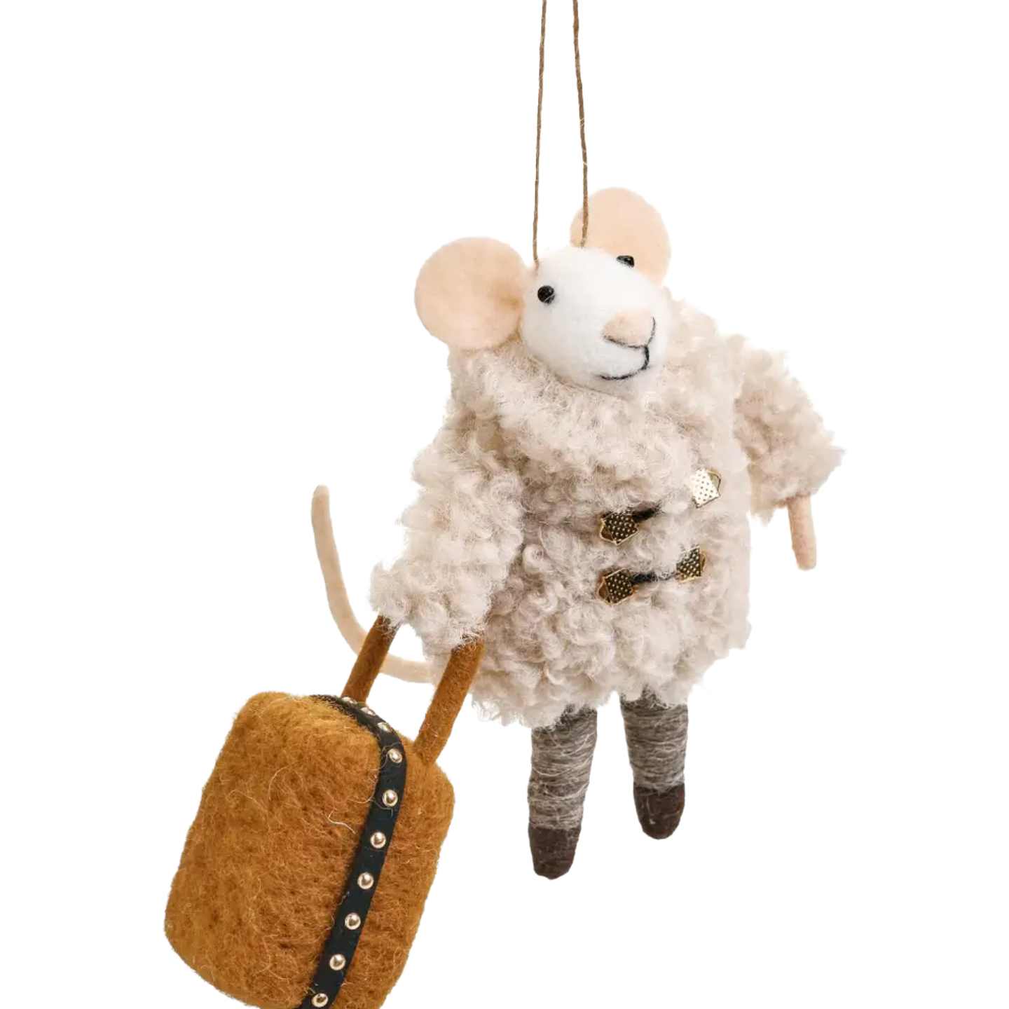 ADV Mouse with Luggage Ornament