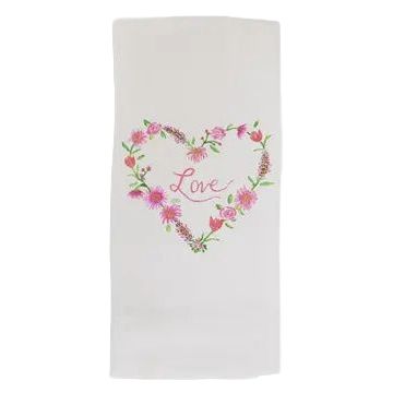 FG Floral Heart Guest Towel