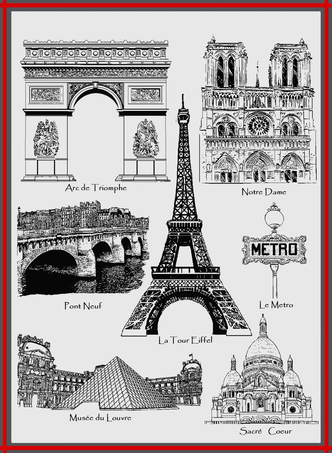 MI Paris Tea Towel