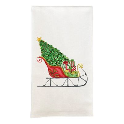 FG Santa Sleigh Tea Towel