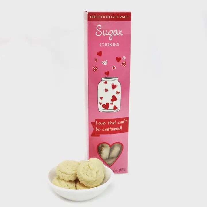 TG Valentine's Sentiment Sugar Cookies