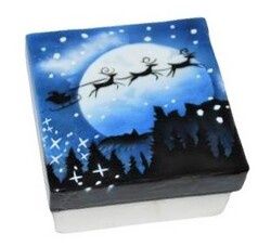 KC Santa Christmas Eve Capiz Box