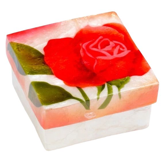 KC Red Rose Capiz Box