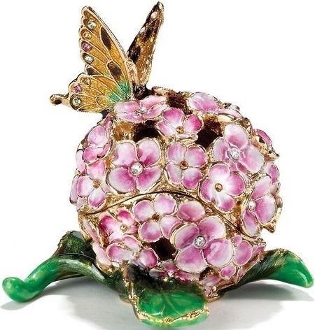 KC Pink Hydrangea with Butterfly Limoge Box