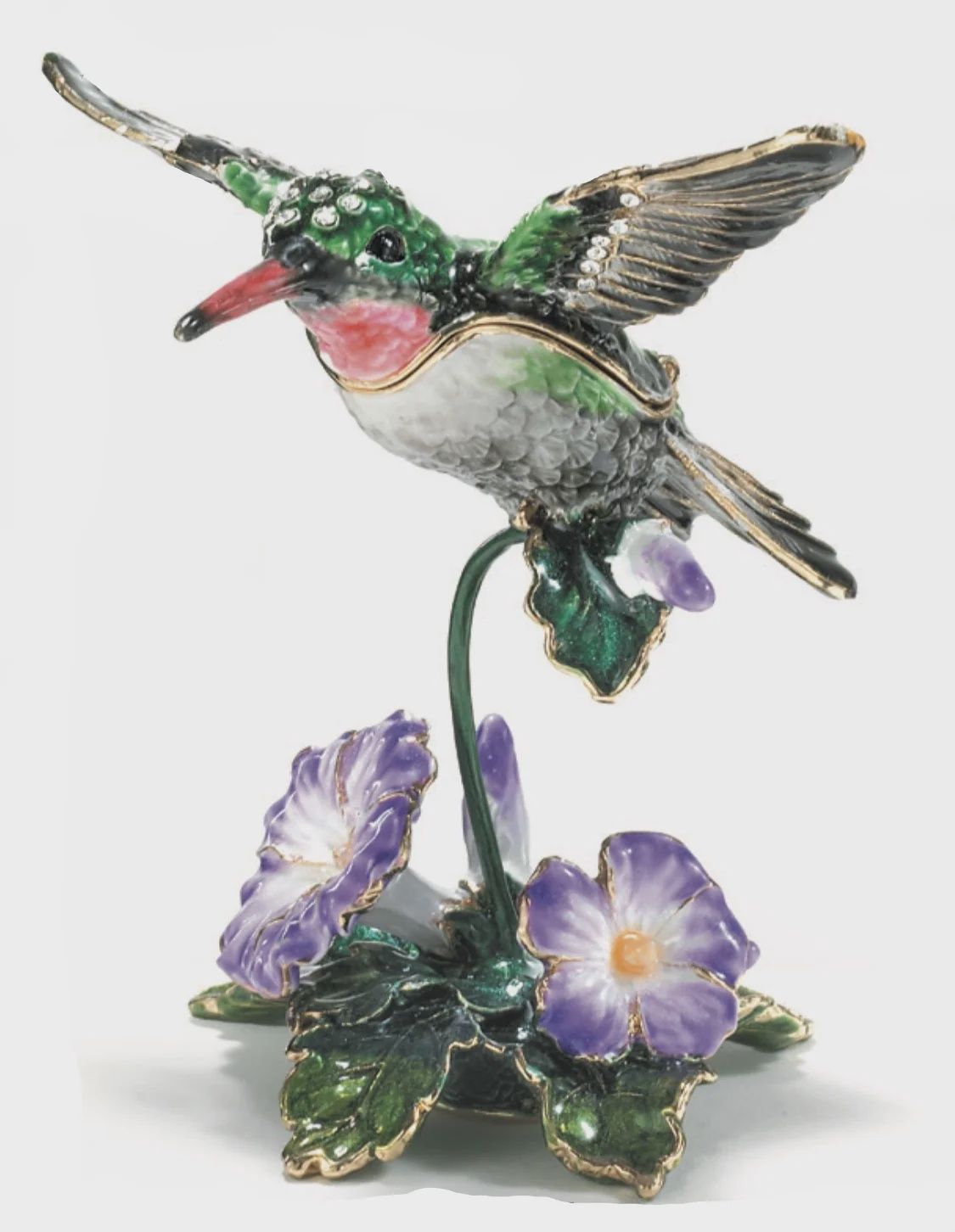 KC Hummingbird with Morning Glory