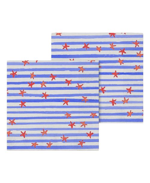 FG Red White and Blue Cocktail Napkin
