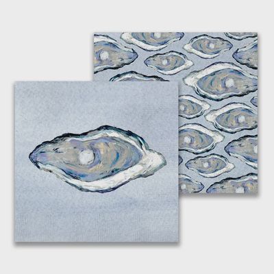 FG Blue Oyster Cocktail Napkin
