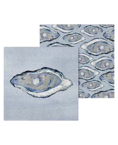FG Blue Oyster Cocktail Napkin
