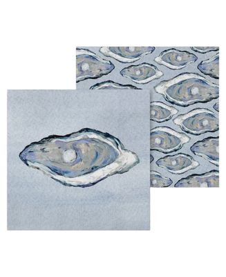 FG Blue Oyster Cocktail Napkin