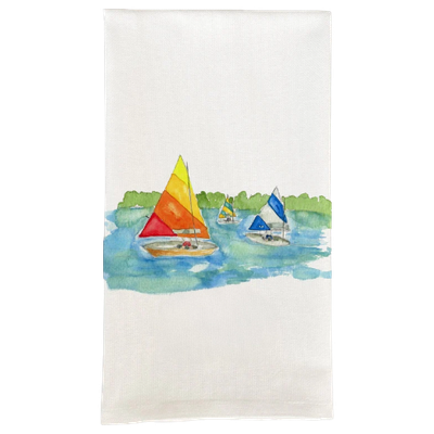 FG Sailboat Tea Towel