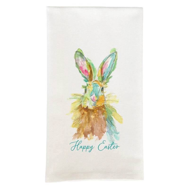 FG Colorful Bunny Tea Towel