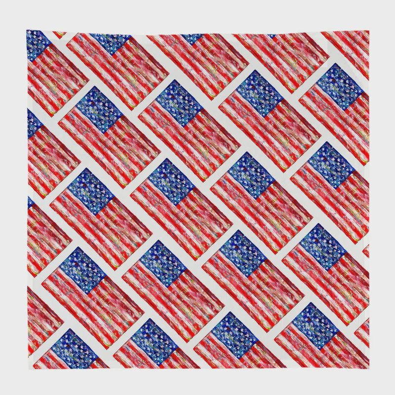 FG Red White and Blue Kitchen Square