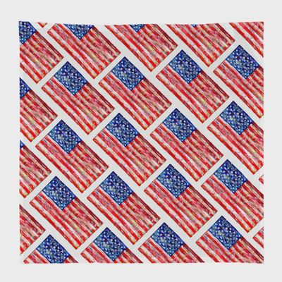 FG Red White and Blue Kitchen Square
