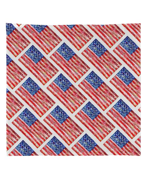 FG Red White and Blue Kitchen Square