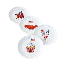 ON American Holiday Melamine Plate S/4