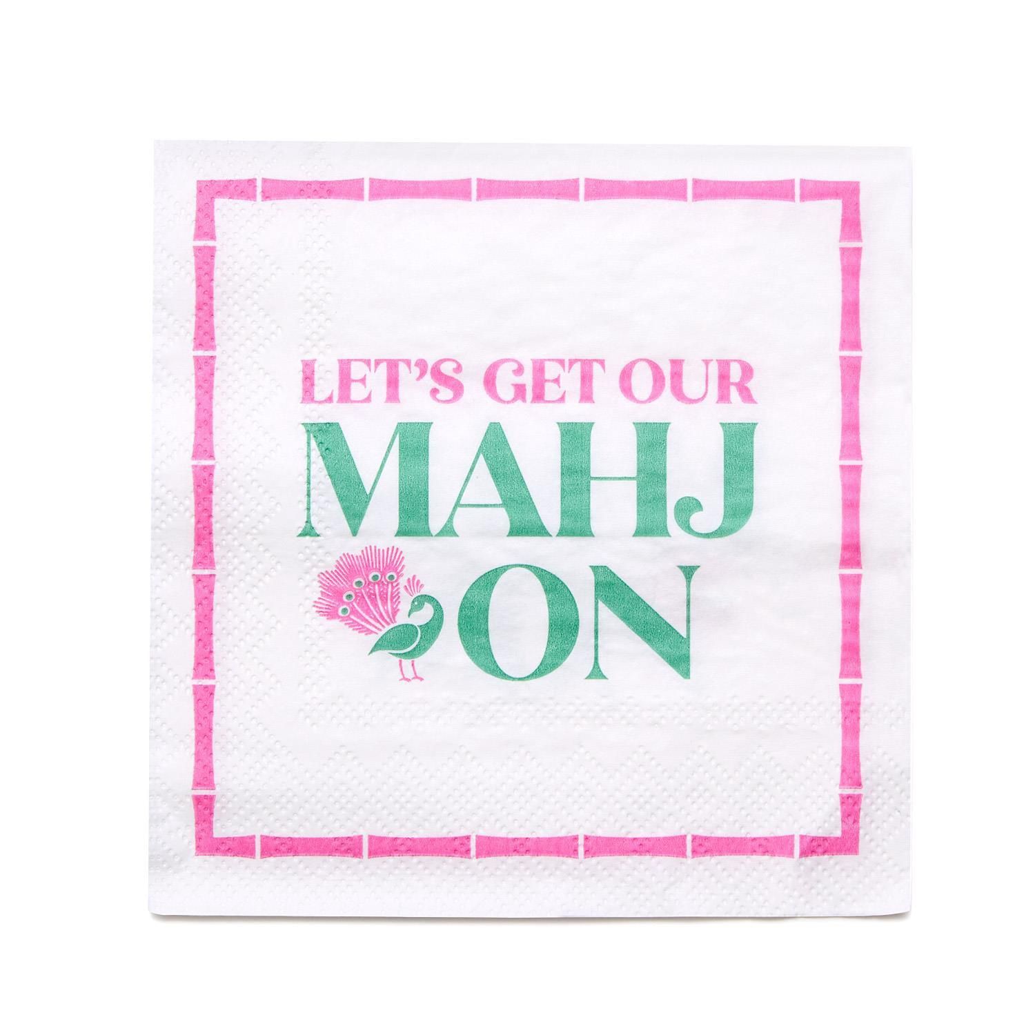 TC Let's Majh On Cocktail Napkin