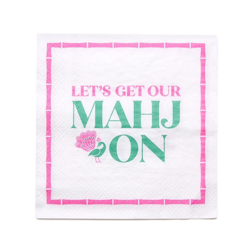 TC Let's Majh On Cocktail Napkin