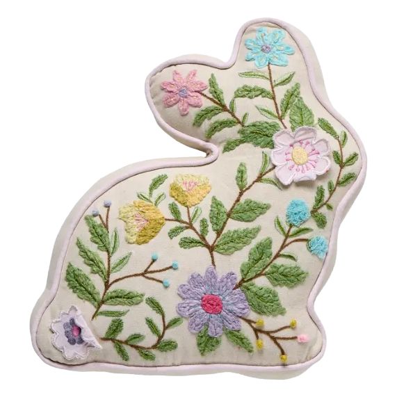 PH Bunny Shaped Floral Hook Pillow