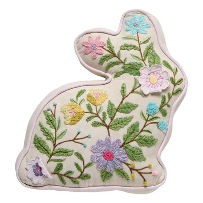 PH Bunny Shaped Floral Hook Pillow