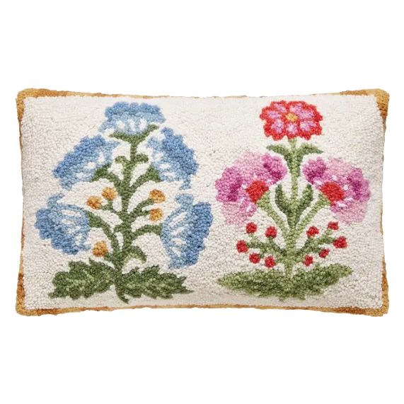 PH Mughal Flower Oblong Hook Pillow