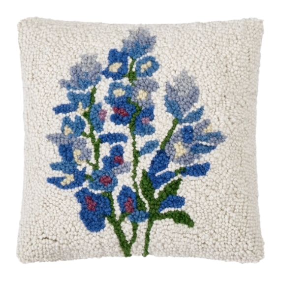 PH Blue Bonnet Hook Pillow